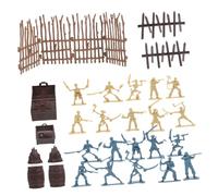 WHAMVOX Pirate Skeleton Warrior Model Set for Kids 43-Piece Military Toy Figures Accessories for Pirate Parties and Treasure Hunts