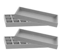 WHAMVOX Plastic Bead Design Boards DIY Jewelry Tray Organiser for Jewelry Making 2pcs with Sorting and Aligning Features for Women