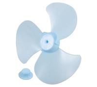 WHAMVOX Plastic Fan Blade Replacement with Nut Covers Quiet Electric Fan Leaves for Standing Pedestal and Accessories