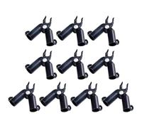 WHAMVOX Plastic Garden Frame Connectors for Building Climbing Frames 10pcs with Adjustable Angle 0-70 Degrees, Sturdy Tube Clips for Plant Supports Suitable for Morning Glory and Eggplant