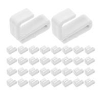 WHAMVOX Plastic S-Shaped Hooks Space-Saving Closet Hangers 40pcs with Nonslip Grip and Durability for Clothes and Daily Essentials for Wardrobe and Office Organisation