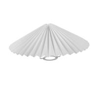 WHAMVOX Pleated Lamp Shade White Decorative Chandelier Lamp Shade Bell Pendant Table Lampshade Iron Mushroom Spider Construction Light Cover Replacement for Home