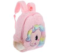 WHAMVOX Plush Unicorn Backpack for Cute Pink School Bag | Soft Kawaii Style, Comfortable Shoulder Strap, Practical Storage, Reusable Everyday Carry, Ages 4 to 6