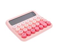 WHAMVOX Portable Calculator for Students and Office Use Counting Accessory with Basic Functions of Addition Subtraction Multiplication and Division Gradient Pink Design