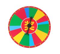 WHAMVOX Portable Lottery Wheel Prize for Teaching Activities Prop Reusable Spinning Turntable for Party Games and Carnival Fun