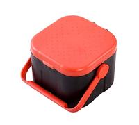 WHAMVOX Portable Thickened Plastic Live Bait Storage Box for Earthworm and Blood Worm, Breathable Fishing Tackle Container Handheld Design, Suitable for Breeding and Storing