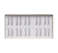 WHAMVOX Practice False Eyelashes Pre-adhesive Design 10 Pairs Artificial Hair for Eyelash Extension Training for Teaching and Training Scenarios
