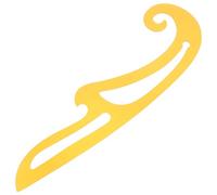 WHAMVOX Precision Clothing Design Ruler for Sewing and Tailor Craft Tool Made of Flexible Yellow Plastic without Burrs Suitable for Home and Clothing Store Use