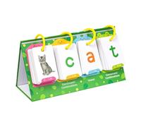 WHAMVOX Preschool Visual Letter Flash Cards Word Building Kit Early Education for Montessori Language Learning at Home Classroom Travel