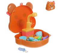 WHAMVOX Pretend Dishwasher for Lightweight Compact Electric Simulation Dish Washer with Bright Colors Safe Play Cleaning Kitchen Accessory for Boys Pretend Wash-up Fun