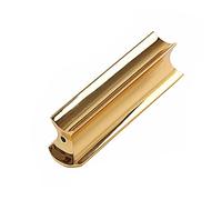 WHAMVOX Rb Golden Stainless Steel Slide Bar for Electric Acoustic Guitar Unique Cutaway Ends for Enhanced Control Ergonomic Design for Comfortable Grip for Lap Steel and Bass Playing