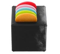 WHAMVOX Retro 3D Printed Guitar Pick Storage Case Pull-Out Drawer Black Mini Guitar Plectrum Holder Box White Stitching Includes Picks for Ukulele Bass