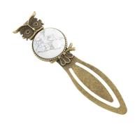 WHAMVOX Retro Owl Bookmarks Natural Stone Decor Book Marker for Tracking Reading Progress Owl Shaped for Students Teachers Libraries Offices and Exam Review 1 Piece