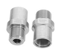 WHAMVOX Road Bike Pedal Extender Crank Arm Adapter Bicycle Pedal Extenders Cycling Replacement Parts Stainless Steel Bike Accessories Silver