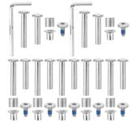 WHAMVOX Roller Skate Axle Screws Replacement Kit Alloy Mini Screws with Spacers for Inline Skate Wheels Compatible with Roller Skating Shoes