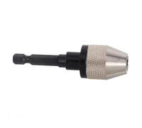 WHAMVOX Self-Tightening Mini Drill Chuck Adapter Copper Keyless Conversion Tool with Hex Shank Lightweight Drill Press Impact Adapter for Precision and Small Scale Tasks