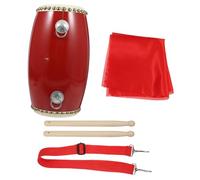 WHAMVOX Sheepskin Waist Drum with Strap Chinese Style Performance Hand Drum for Adults Traditional Percussion Musical Instrument for Dance Fitness and Cultural Play