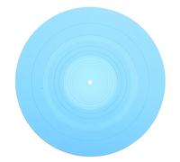 WHAMVOX Silicone Vinyl Record Mat for Record Player Protective Non-slip Blue Pad and Free from Static for Home Turntable Accessories