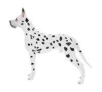 WHAMVOX Simulation Realistic Great Dane Dog Figurine Model for Collectors Small Detailed Puppy Statue Home Decoration Animal Figurines