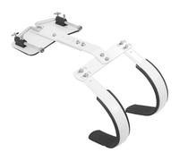 WHAMVOX Snare Drum Back Frame Adjustable Aluminum Alloy White 19.7x15.7x5.12 Inch Lightweight Marching Drum Harness with Shoulder Strap Easy to Assemble Convenient to Carry for Marching