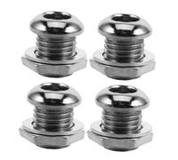 WHAMVOX Snare Drum with Washer and Gasket Alloy Air Vent Screws 4pcs Drum Hardware for Longterm Reliability and Reduced Drumhead Resonance, for Recordings and Practice Sessions