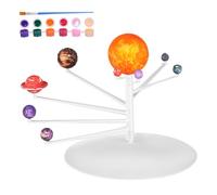 WHAMVOX Solar System Model Kit with Planets for Astronomy Craft Project Realistic Abs Planetary for Science Learning and Decoration Educational Stem Activity