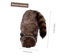 WHAMVOX Spring Raccoon Plush Prank with Movable Spring Mechanism, Soft Stuffed Animal Trick Prop for Halloween Birthday Party Fun and Scare Play