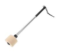 WHAMVOX Stainless Steel Drum Mallet with Wool Felt Head Comfortable Handle Percussion Stick for Snare Drum Practice and Marching Band Use