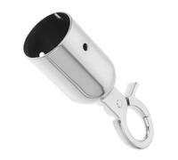 WHAMVOX Stainless Steel Rope End Cap for Crowd Control Barriers Rope Stopper Safety Fixing Accessory Suitable for Hotels Airports Museums Exhibitions