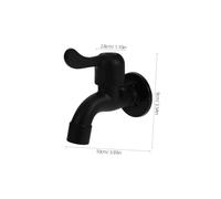 WHAMVOX Stainless Steel Washing Machine Faucet Wall Mount Single Cold Quick for Bathroom Kitchen Sink Garden Mop Pool Durable Metal Water Tap Replacement