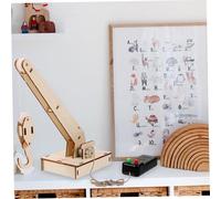 WHAMVOX Stem Engineering Kit DIY Crane Model with Gears and Pulleys Educational Construction for Boys and Interactive Science Learning for Hand-eye Coordination Development Random Color