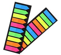 WHAMVOX Sticky Tabs Page Markers Set, Writable PET Page Markers with 2 Sets for Book Annotation, School and Office Supplies for Teachers and Office Staff