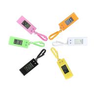 WHAMVOX Student Electronic Keychain Watch 6pcs Set Digital Pocket Watch for Boys and Girls and Teens Small Hanging Timepiece Suitable for Exams and Daily Use Random Color