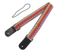 WHAMVOX Sturdy Cotton Ukulele Strap Lightweight and Skin-friendly Woven Guitar and Banjo Belt Stylish and Practical Accessory for Ukulele Players