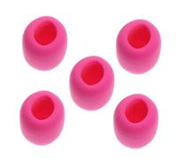 WHAMVOX Sturdy Sponge Cover for Microphone 5Pcs Set Protective Microphone Protector Easy to Set on Mic for News Interviews and Conference Room Use