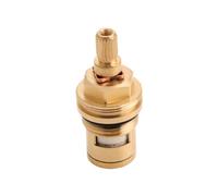 WHAMVOX Thickened Copper Faucet Valves Core for Hot and Cold Water Quick Replacement Tap Valve Cartridge with Flexible Washer and Threaded Collar Suitable for Bathroom and Kitchen Faucets