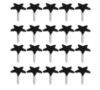 WHAMVOX Thumbtacks for Bulletin Board Star Five-point Metal Flat Push Pins 100pcs for Maps Photos and Wall Hanging