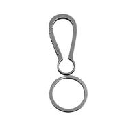 WHAMVOX Titanium Alloy Keychain Clip for Men Medium Carabiner with Quick Release Hook Rust-resistant High-temperature Resistant Lightweight Waist Hanging Key Ring Holder