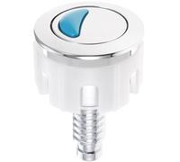 WHAMVOX Toilet Flush Button Dual Push Toilet Button Abs Round Silver Dual Flush Simple to Operate No Tools Required Hotel and Family Use