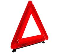 WHAMVOX Triangle Emergency Warning Signs Foldable ABS Car Stop Sign | Reflective Roadside Alert, 3 X Aa Batteries, Wind Resistant Legs, Non Slips Mat for Rainy Night Incidents