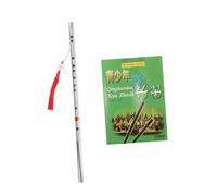 WHAMVOX Tuning Flute Stainless Steel Chinese Dizi Wind Instrument Recorder for Beginners Traditional Folk Music Practice