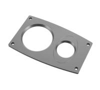 WHAMVOX Two Hole Speaker Panel Decorative Trim Plate for Audio Cabinets | Plastic Front Faceplate, Dual Hole Layout with Precut Slots, for Bookshelf Speakers and Subwoofer Enclosures