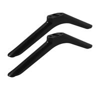 WHAMVOX Universal Table Top Tv Stand Replacement with Screws, Easy Installation, Minimalist Black Pp Material Tv Stand Legs Pedestal Feet for Bedroom and Desk Use