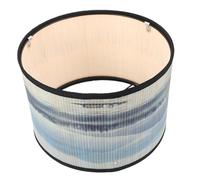 WHAMVOX Vintage Bamboo Weaving Pendant Lamp Shade Socket Barrel Design for Ceiling Lights Plant Pattern Rustic Decor for Living Bedroom Dining