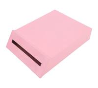 WHAMVOX Vintage Pink Iron Wall Mounted Mailbox 30x22x7cm Retro Hanging Letter Box for Home Garden Outdoor Post and Newspaper, Donation and Suggestion Box, Office Door Mailbox