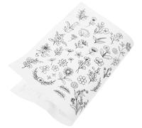WHAMVOX Water Soluble Embroidery Stabilizer Sticky Sewing Accessory Non-Woven Fabric Fusible Interfacing 1 Sheet Wash Away for DIY Craft Making and Home Quilts