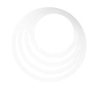 WHAMVOX White Snare Drum Mute Rings Set 10/12/14/16 Inch Drum Kit Dampening Circles for Practice Home and Band Use Compatible Acoustic Kits
