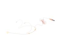 WHAMVOX Wired Headset Microphone for Lectures and Lightweight Vocal Condenser Mic Flexible Design Beige Easy to Use Comfortable -mounted for Teaching and Singing