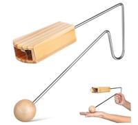 WHAMVOX Wood Vibraslap Percussion Instrument with Resonant Latin Rhythm Instrument for Adults and Band Performances Wooden Vibraslap Clapper