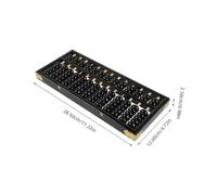 WHAMVOX Wooden Abacus for Students and Traditional Chinese Bead Arithmetic Tool Educational Mental Math Learning Abacus Portable for School and Office Use Wealth Symbol Desktop Decor